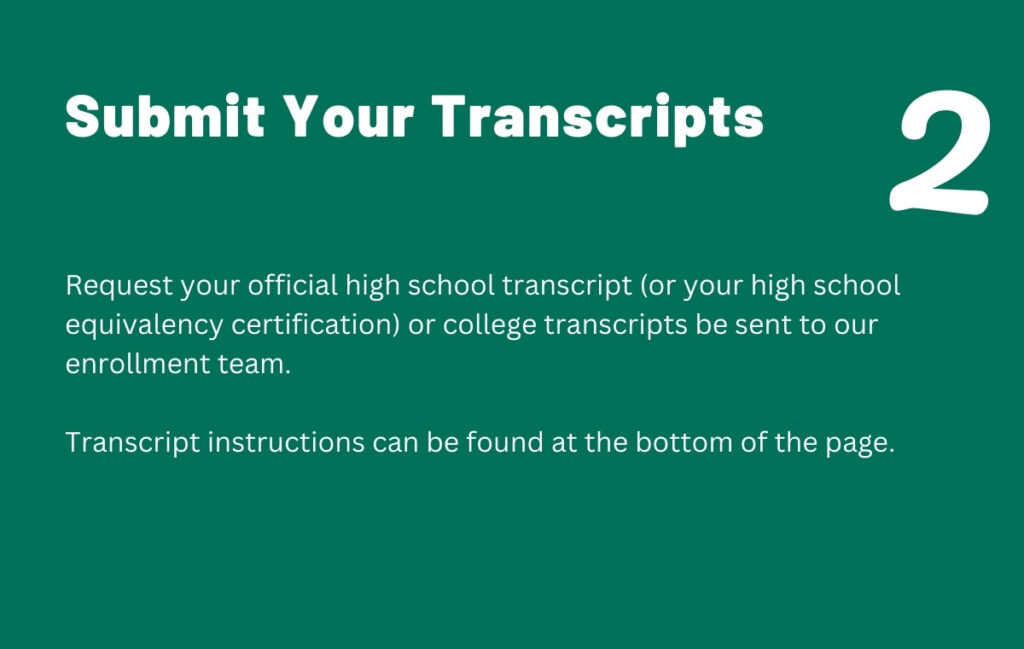 Submit your transcripts