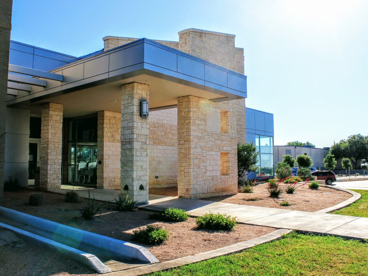 Student Services building entrance on San Angelo campus