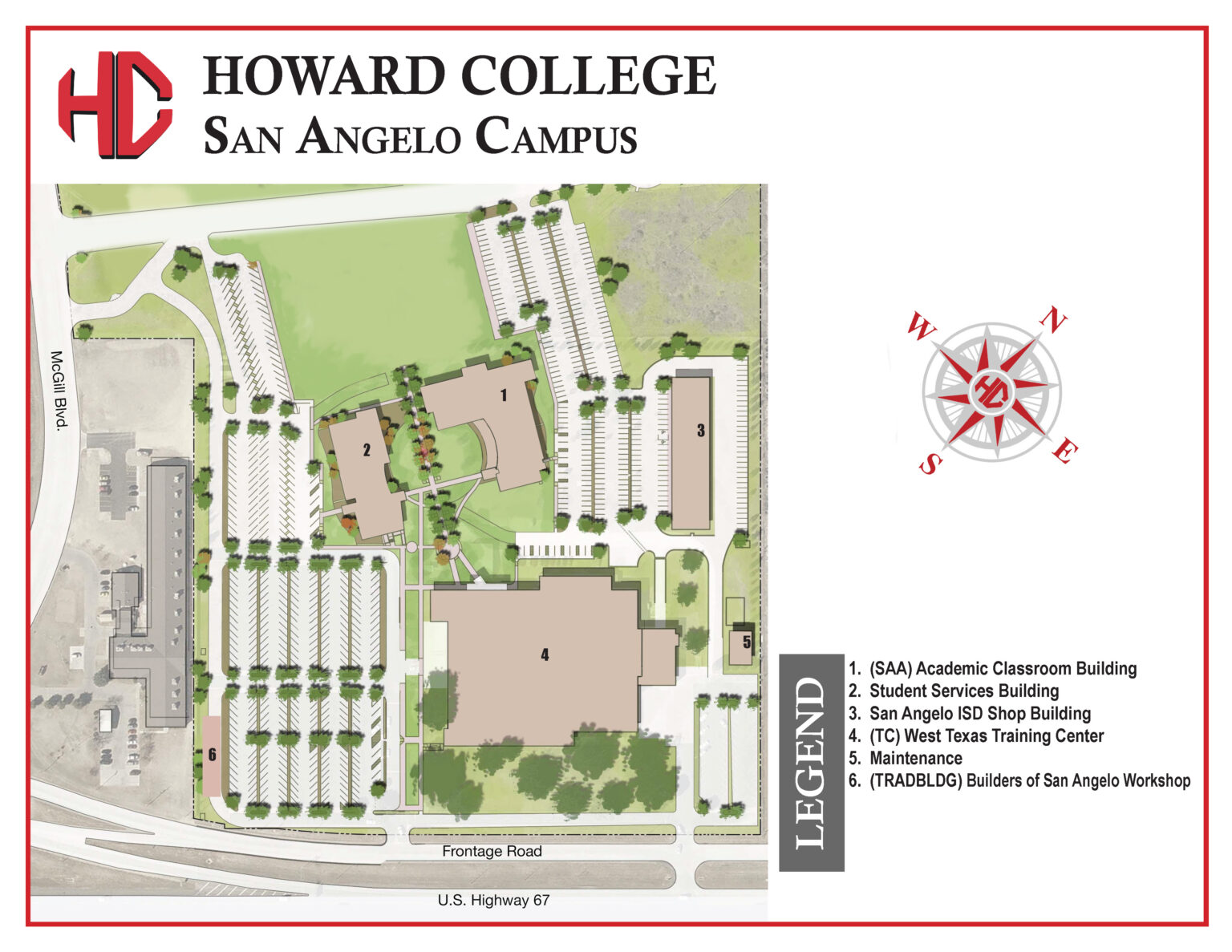 Campus Maps – Howard College