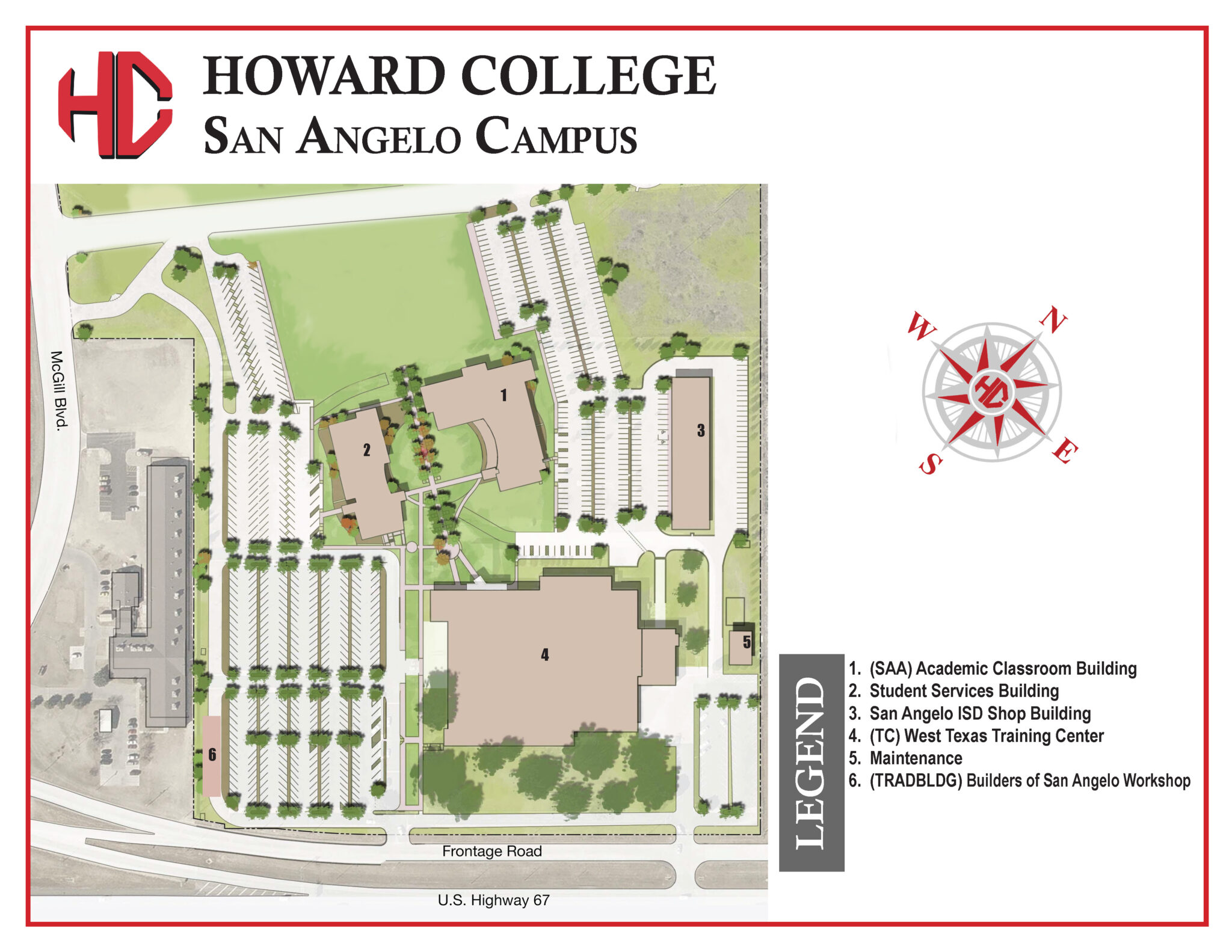 Campus Maps Howard College 2833